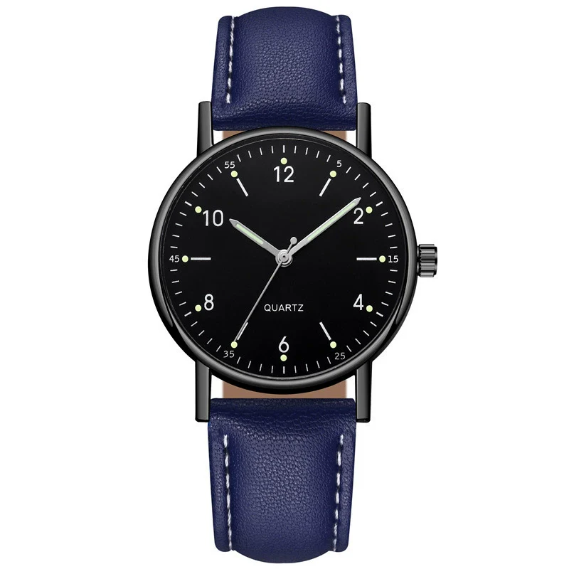 Wholesale Luminous Casual Digital Belt Quartz Watch For Men And Women Metal Case Stainless Steel Buckle Round Dial Ordinary Glass Mirror - Image 8