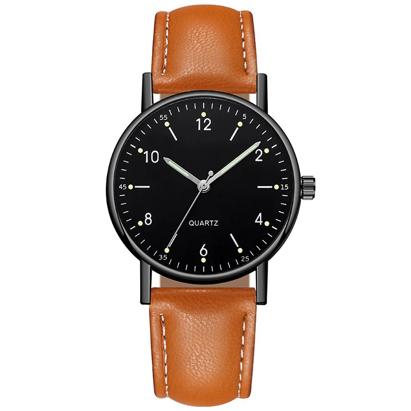Wholesale Luminous Casual Digital Belt Quartz Watch For Men And Women Metal Case Stainless Steel Buckle Round Dial Ordinary Glass Mirror - Image 9