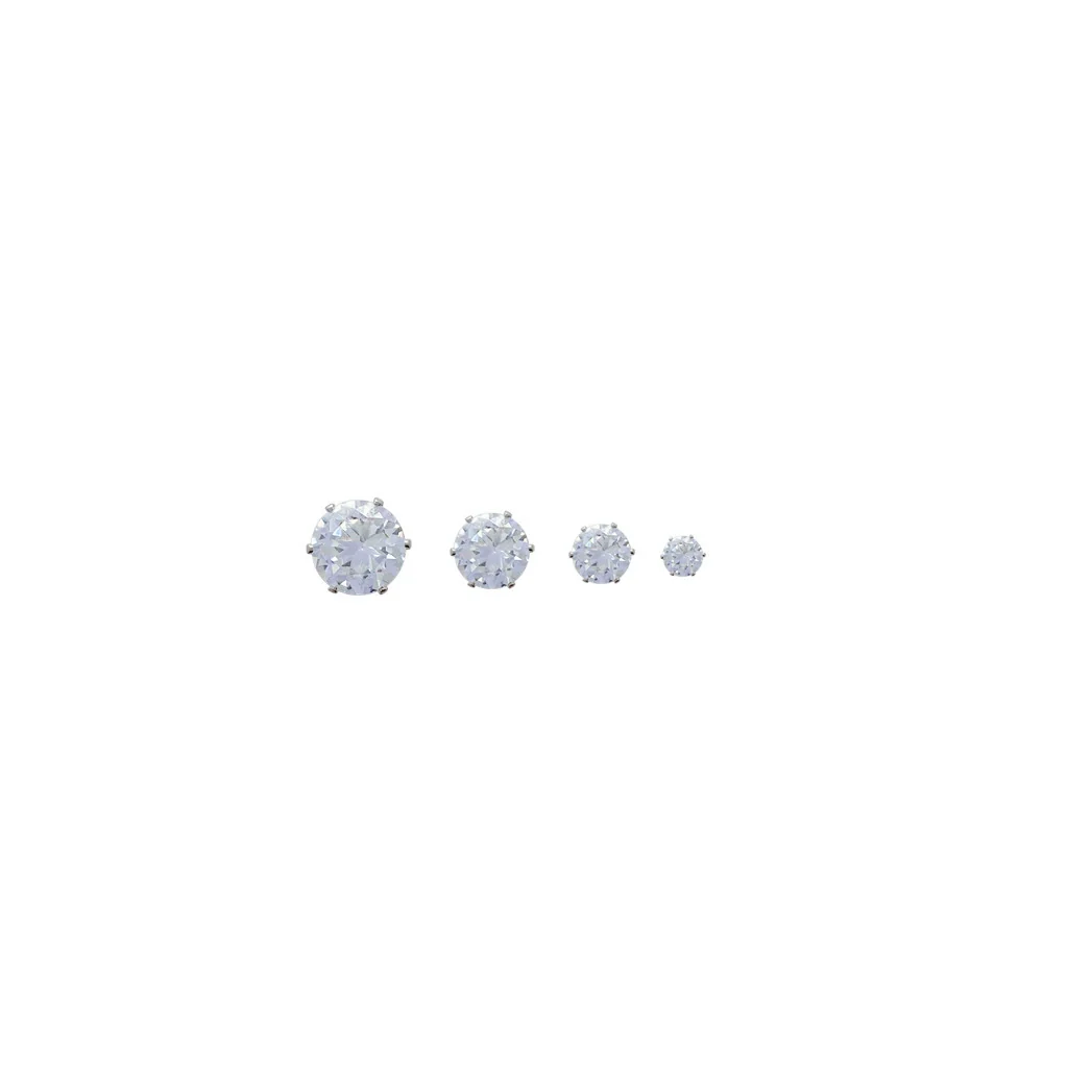 Wholesale Magnetic Zircon Geometric Earrings For Women With Electroplating Design - Image 5