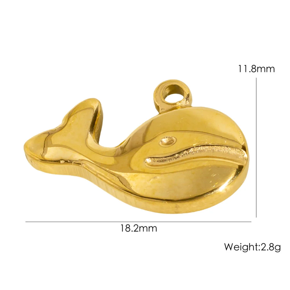 Wholesale Marine Animals Stainless Steel Pendant Jewelry With Electroplating Vacuum In Furnace Process - Image 20