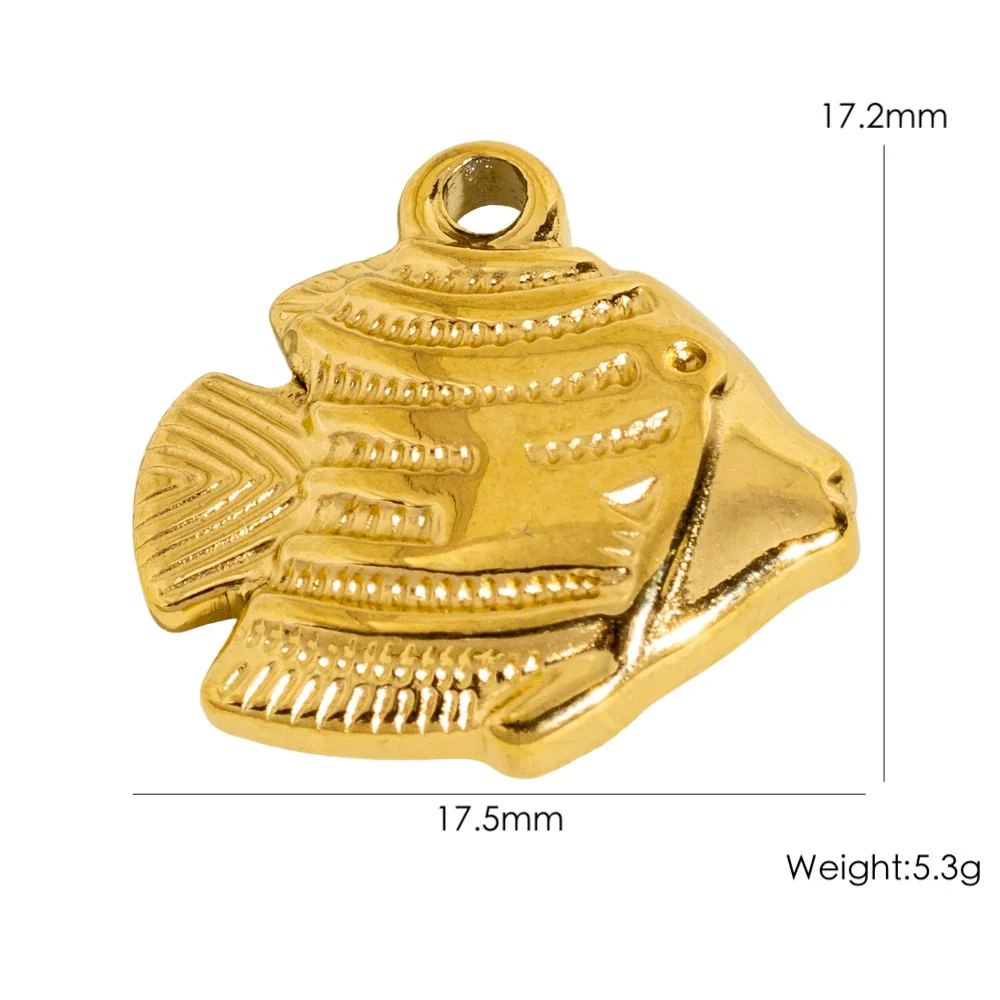 Wholesale Marine Animals Stainless Steel Pendant Jewelry With Electroplating Vacuum In Furnace Process - Image 21