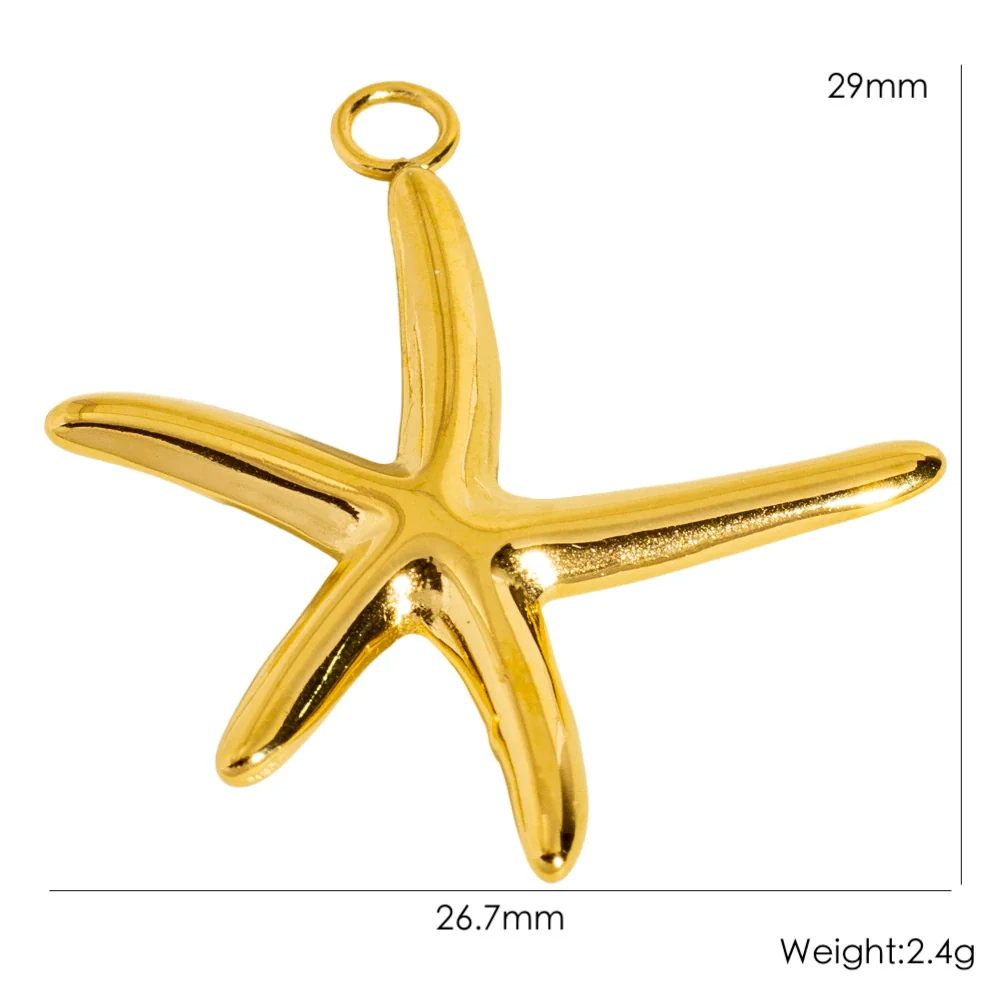 Wholesale Marine Animals Stainless Steel Pendant Jewelry With Electroplating Vacuum In Furnace Process - Image 23