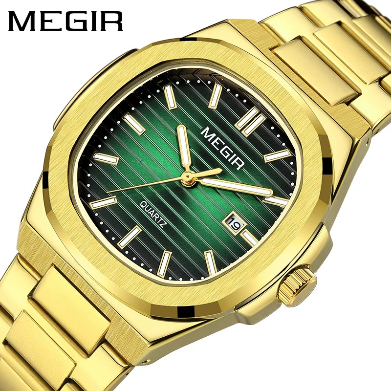 Wholesale Men's Alloy And Fine Steel Casual Square Dial Luminous Business Calendar Quartz Watch - Image 2