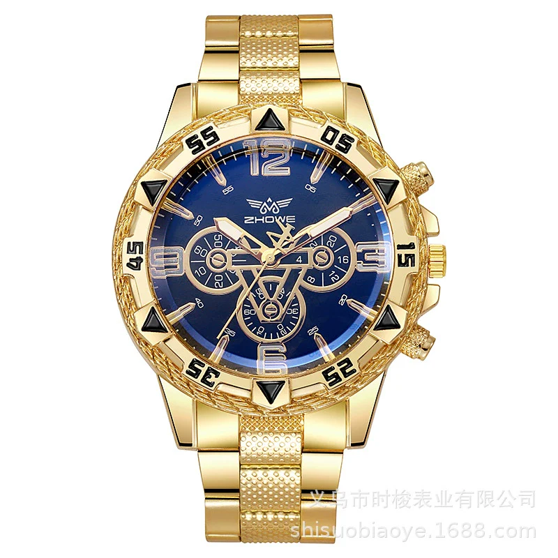 Wholesale Men's Alloy Case Iron Band Quartz Watches With Round Dial And Ordinary Glass Mirror Leisure Style - Image 9