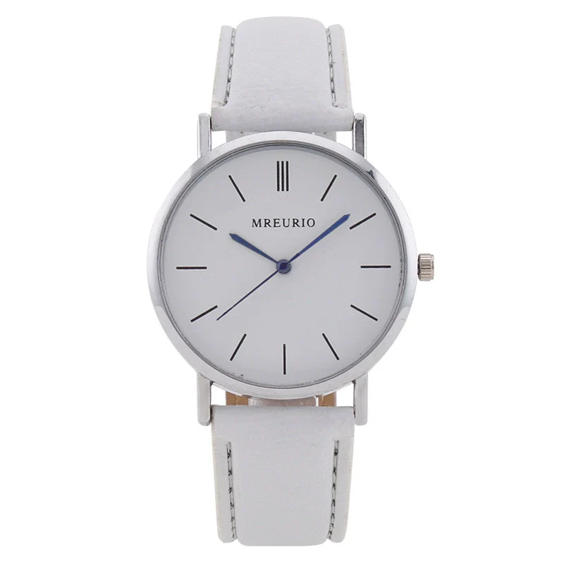Wholesale Men's Alloy Case Pu Strap Round Dial Watch With Mineral Strengthened Glass Mirror - Image 5