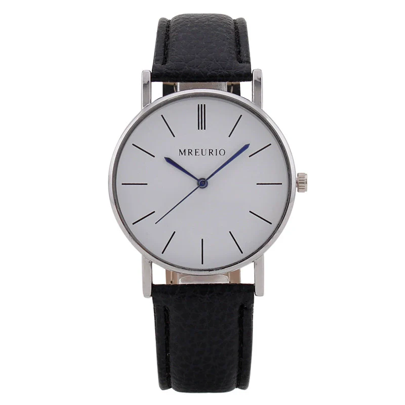 Wholesale Men's Alloy Case Pu Strap Round Dial Watch With Mineral Strengthened Glass Mirror - Image 6