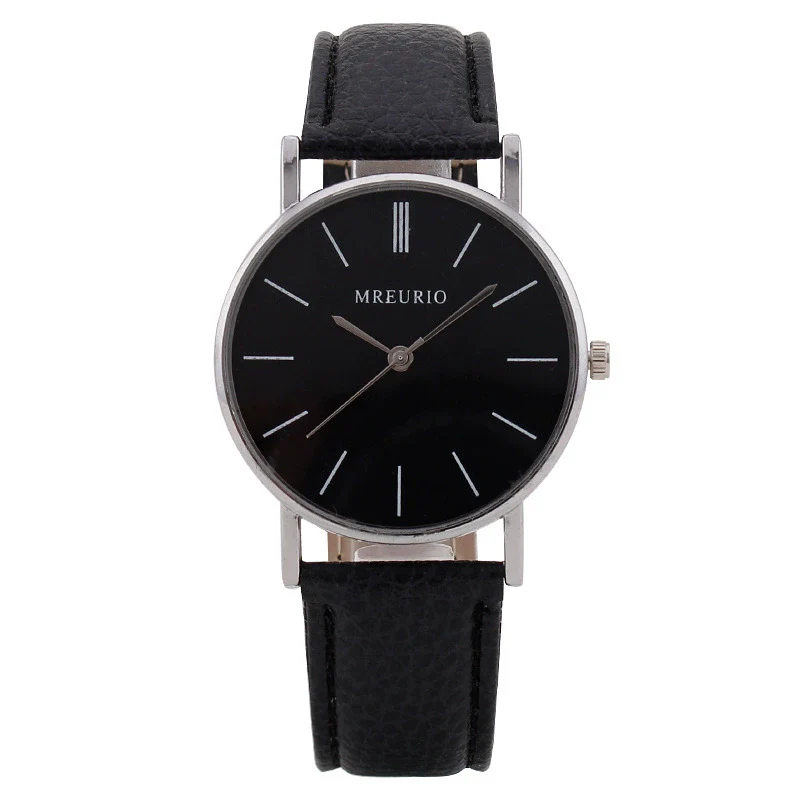 Wholesale Men's Alloy Case Pu Strap Round Dial Watch With Mineral Strengthened Glass Mirror - Image 8