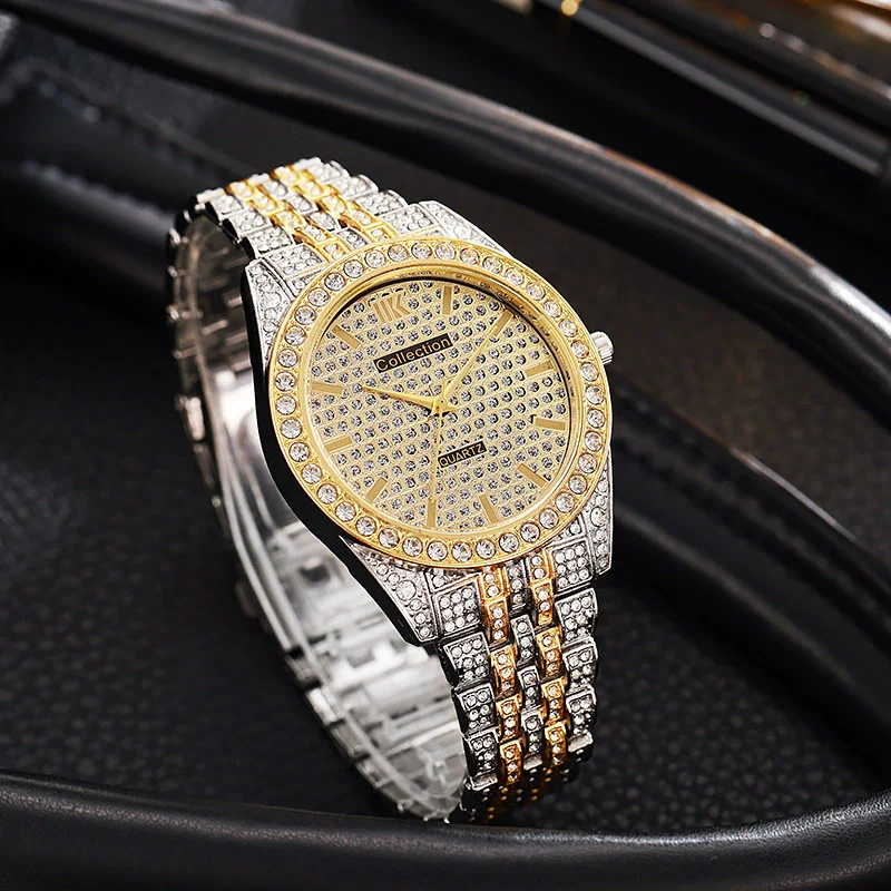 Wholesale Men's Alloy Round Dial Quartz Watch With Starry Design Fashionable Style - Image 3