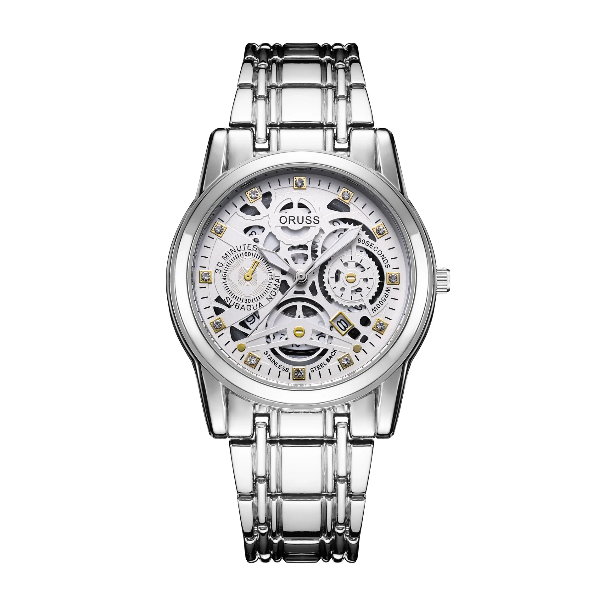 Wholesale Men's Alloy Watch With Hollow Design Luminous And Waterproof Round Dial - Image 10