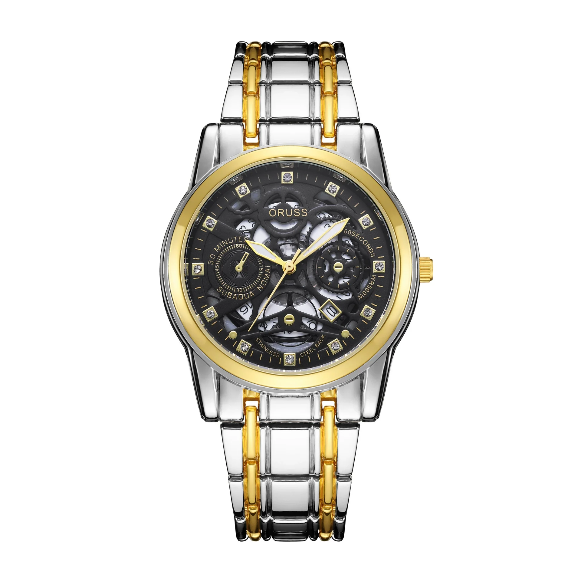 Wholesale Men's Alloy Watch With Hollow Design Luminous And Waterproof Round Dial - Image 8