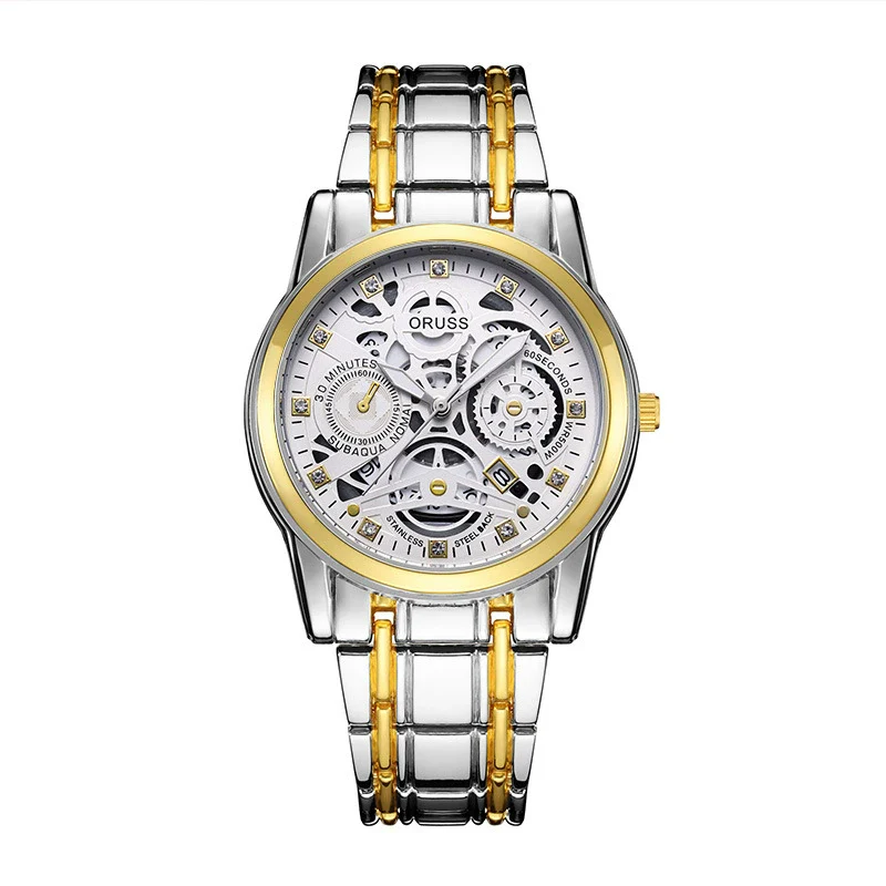 Wholesale Men's Alloy Watch With Hollow Design Luminous And Waterproof Round Dial - Image 9