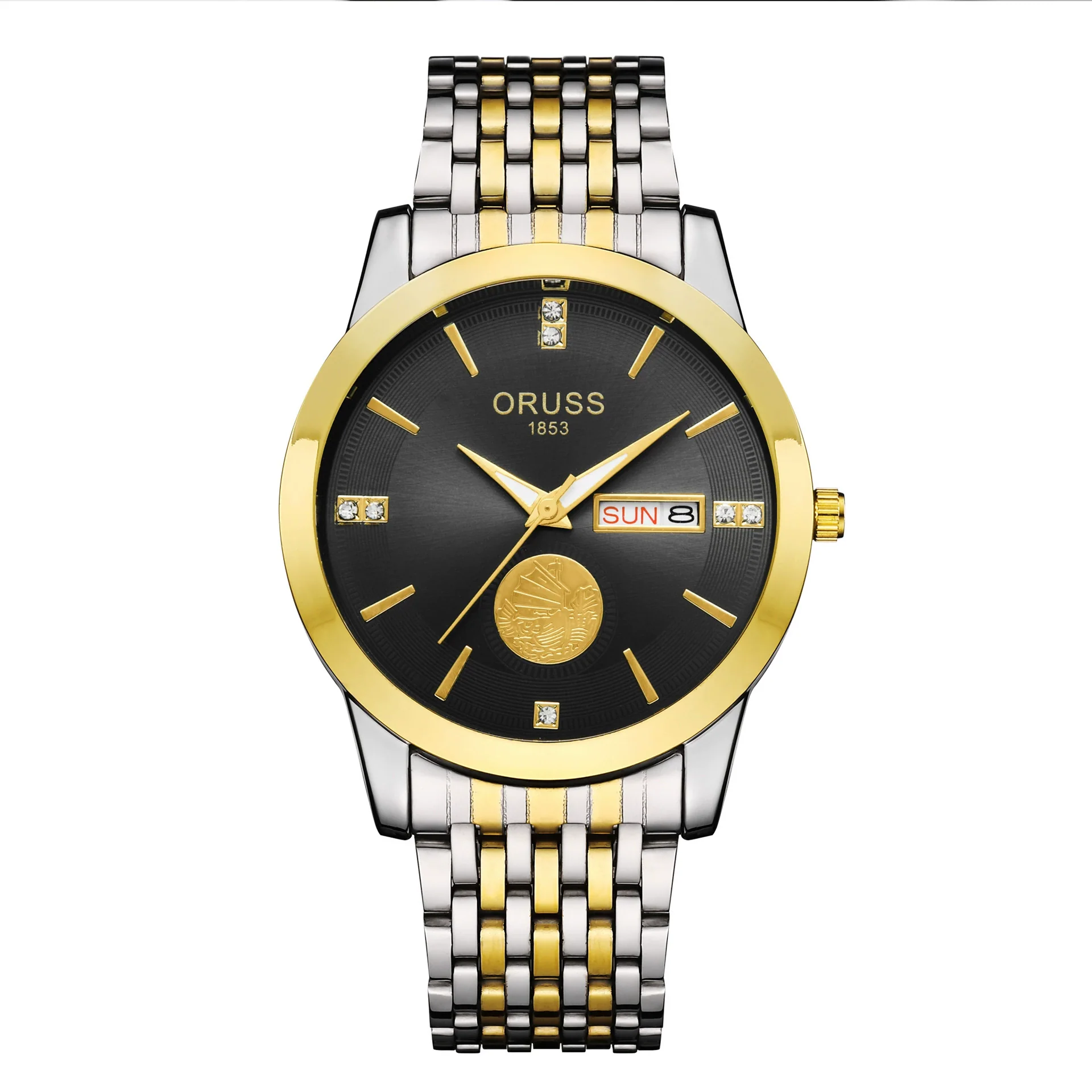 Wholesale Men's Alloy Waterproof Quartz Watch With Round Dial In Medieval Style - Image 7
