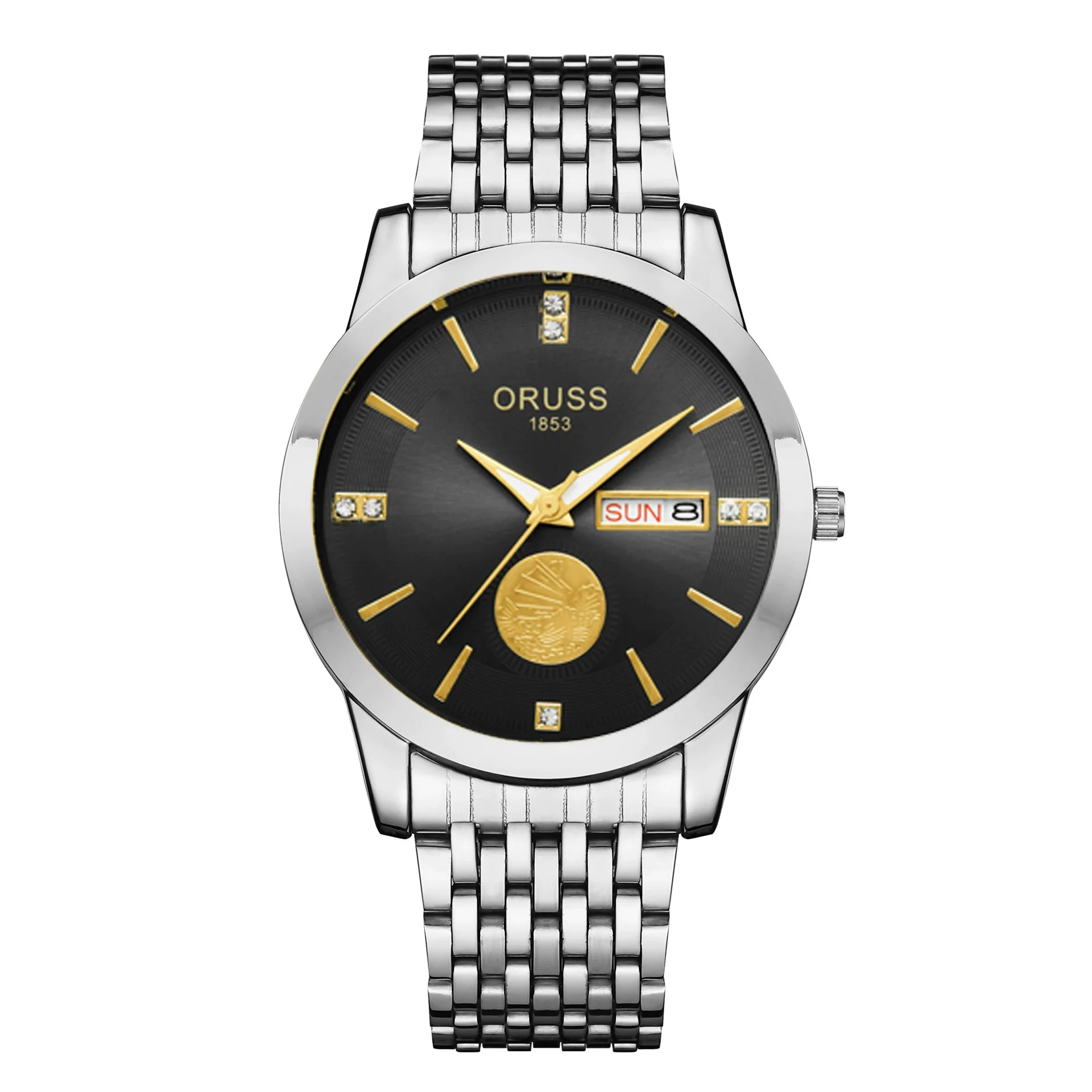 Wholesale Men's Alloy Waterproof Quartz Watch With Round Dial In Medieval Style - Image 9