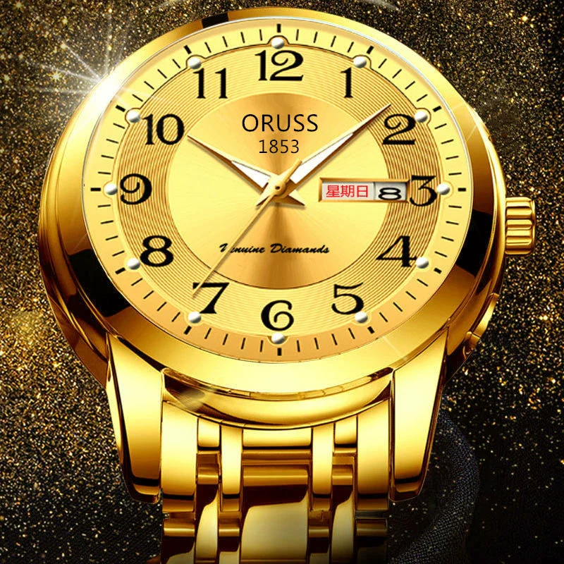 Wholesale Men's Automatic Quartz Watch Stainless Steel Steel Mineral Strengthened Glass Round Dial Waterproof Luminous - Image 3