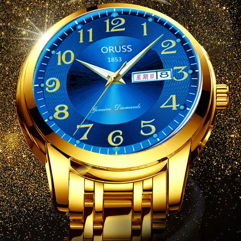 Wholesale Men's Automatic Quartz Watch Stainless Steel Steel Mineral Strengthened Glass Round Dial Waterproof Luminous - Image 4