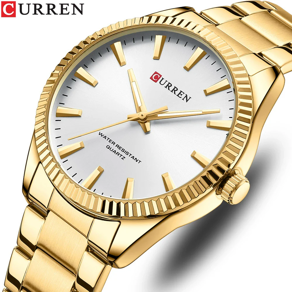 Wholesale Men's Business Fashion Quartz Watch Alloy Case Stainless Steel Strap Round Dial Luminous Calendar