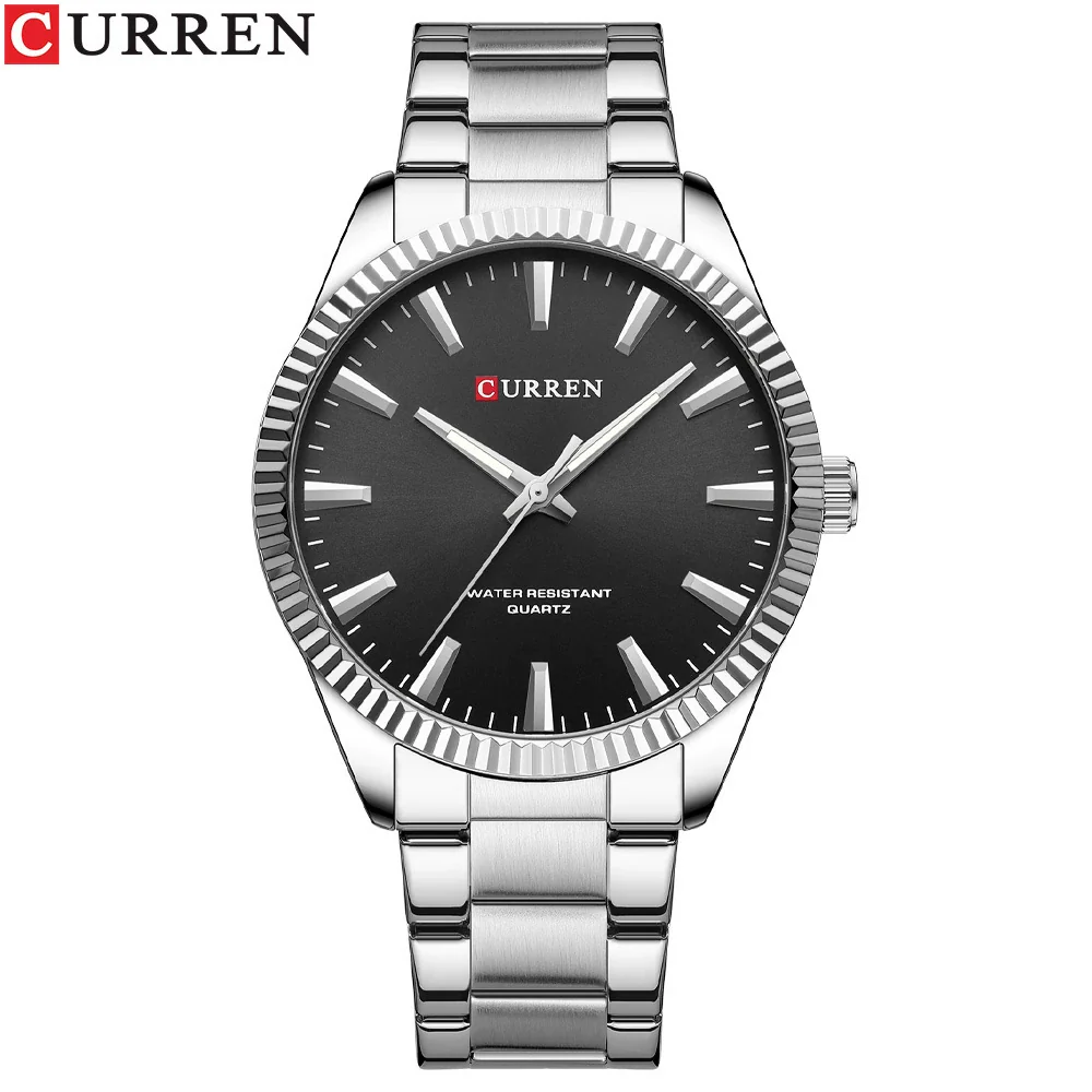 Wholesale Men's Business Fashion Quartz Watch Alloy Case Stainless Steel Strap Round Dial Luminous Calendar - Image 6