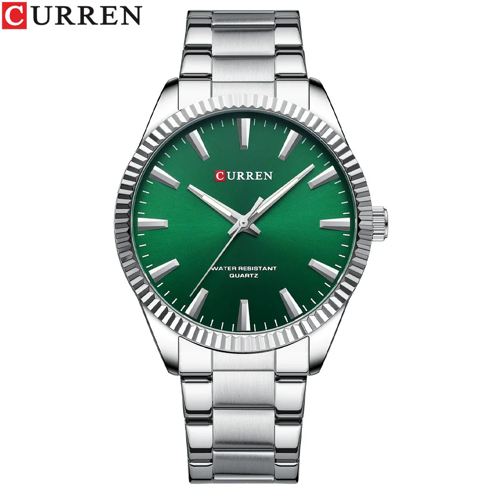 Wholesale Men's Business Fashion Quartz Watch Alloy Case Stainless Steel Strap Round Dial Luminous Calendar - Image 7