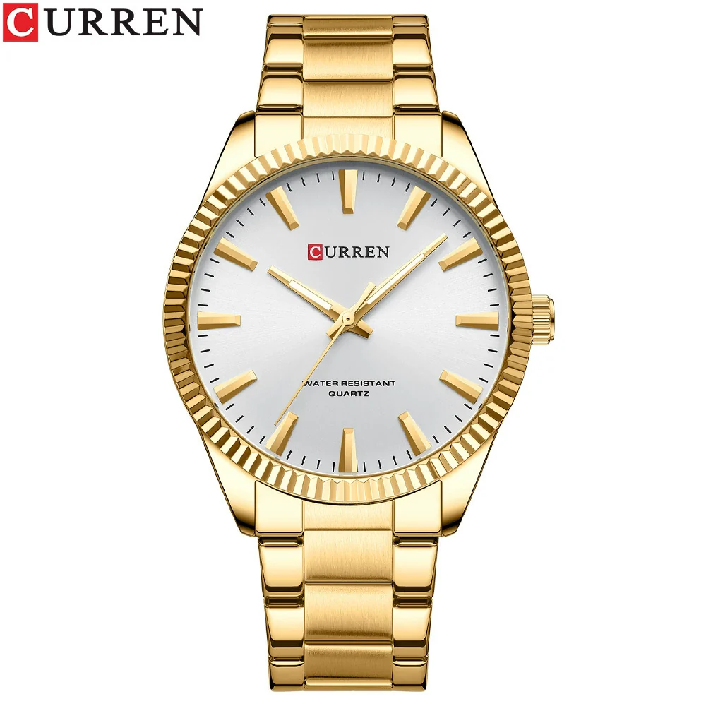 Wholesale Men's Business Fashion Quartz Watch Alloy Case Stainless Steel Strap Round Dial Luminous Calendar - Image 9
