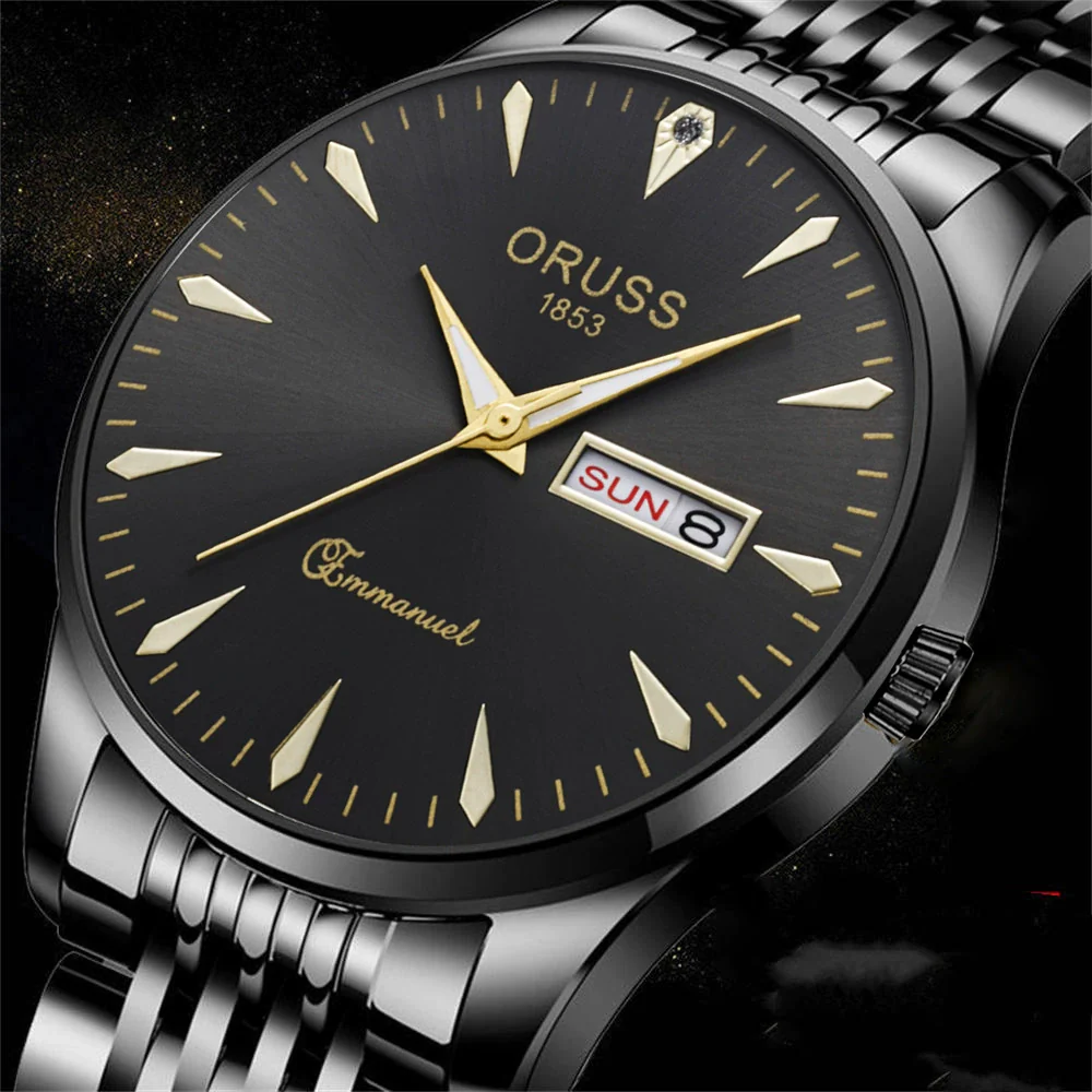 Wholesale Men's Business Style Alloy And Alloy Steel Watches Round Dial Luminous Waterproof Quartz Automatic - Image 10