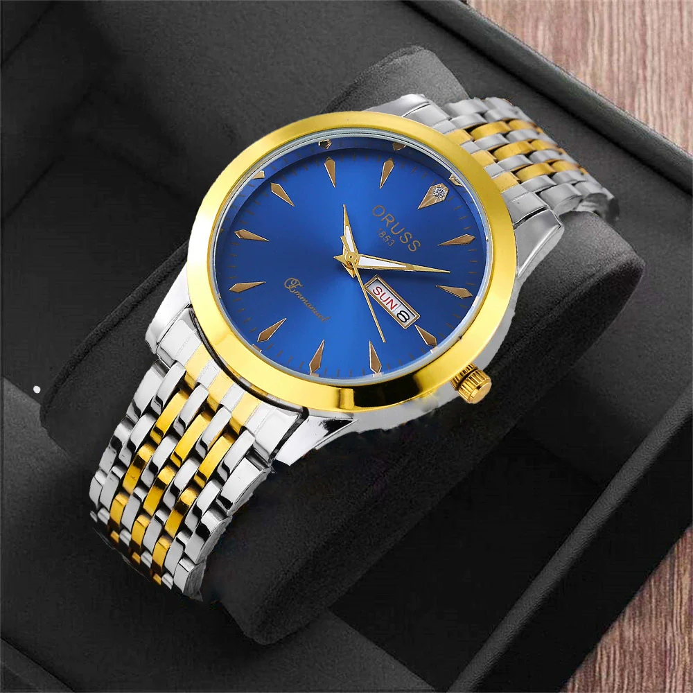 Wholesale Men's Business Style Alloy And Alloy Steel Watches Round Dial Luminous Waterproof Quartz Automatic - Image 11