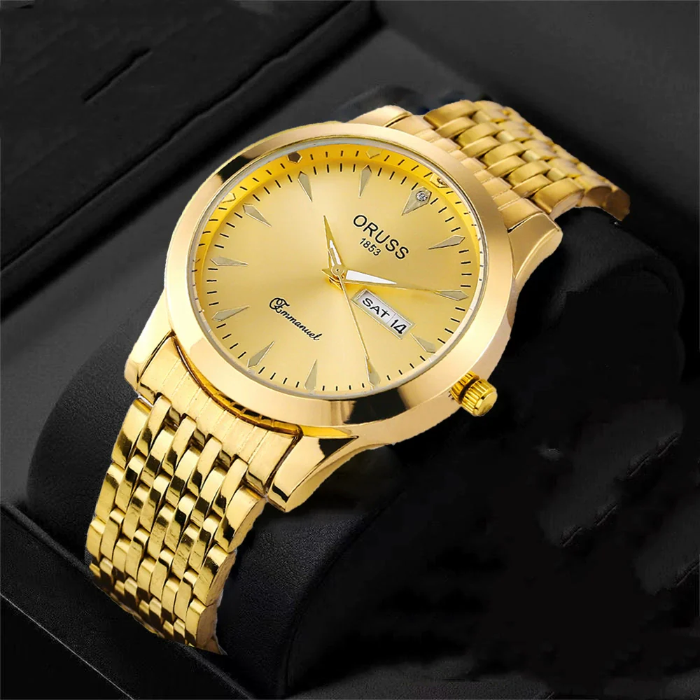 Wholesale Men's Business Style Alloy And Alloy Steel Watches Round Dial Luminous Waterproof Quartz Automatic - Image 12