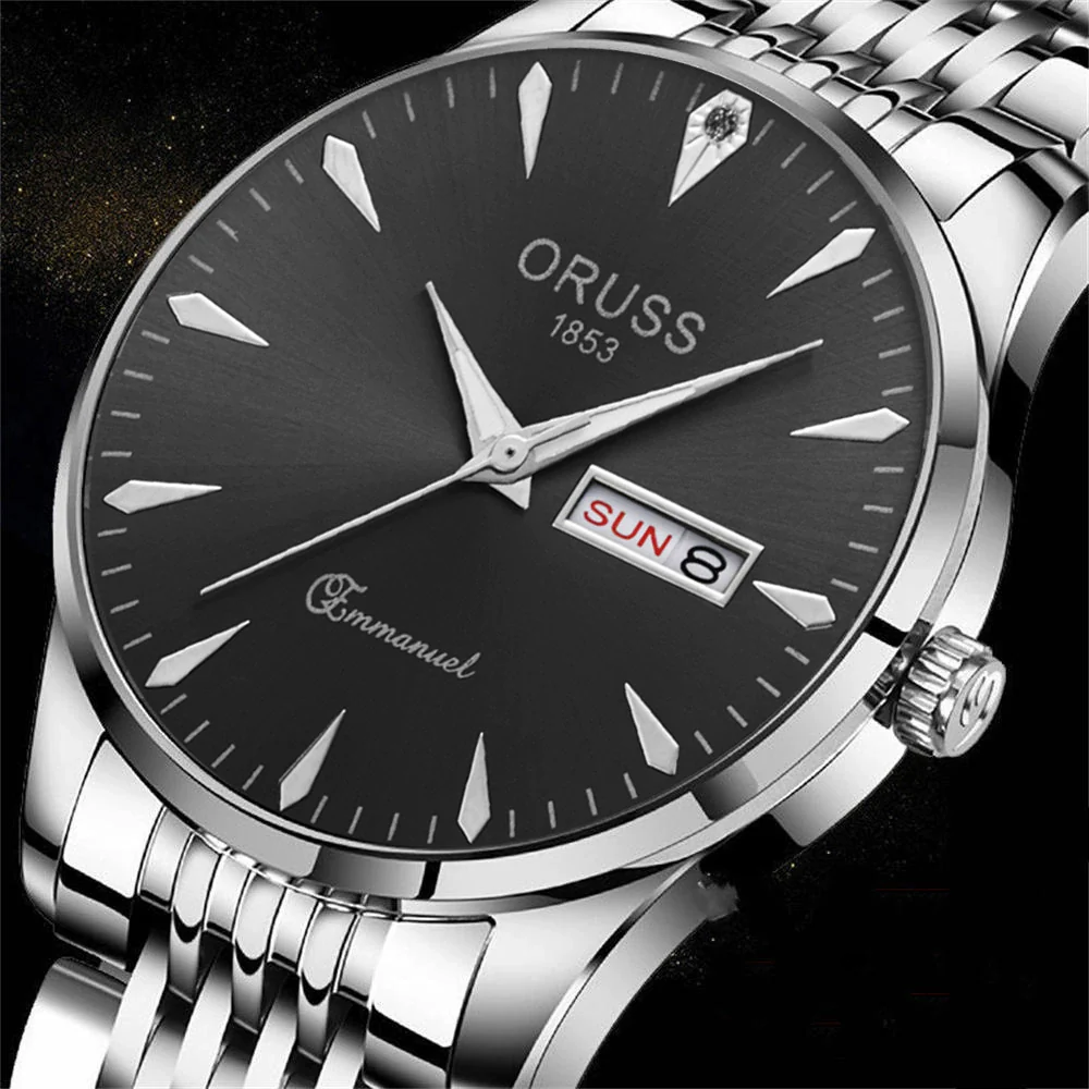 Wholesale Men's Business Style Alloy And Alloy Steel Watches Round Dial Luminous Waterproof Quartz Automatic - Image 4