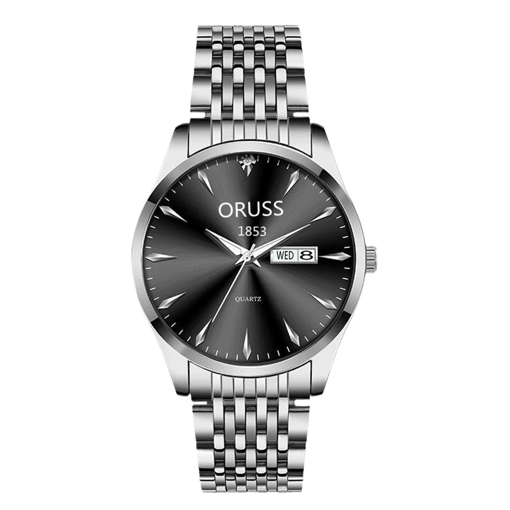 Wholesale Men's Business Style Alloy And Alloy Steel Watches Round Dial Luminous Waterproof Quartz Automatic - Image 5