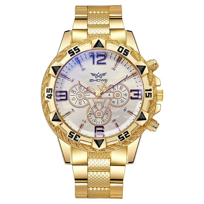Wholesale Men's Business Style Round Dial Alloy Case Stainless Steel Band Quartz Watch - Image 2