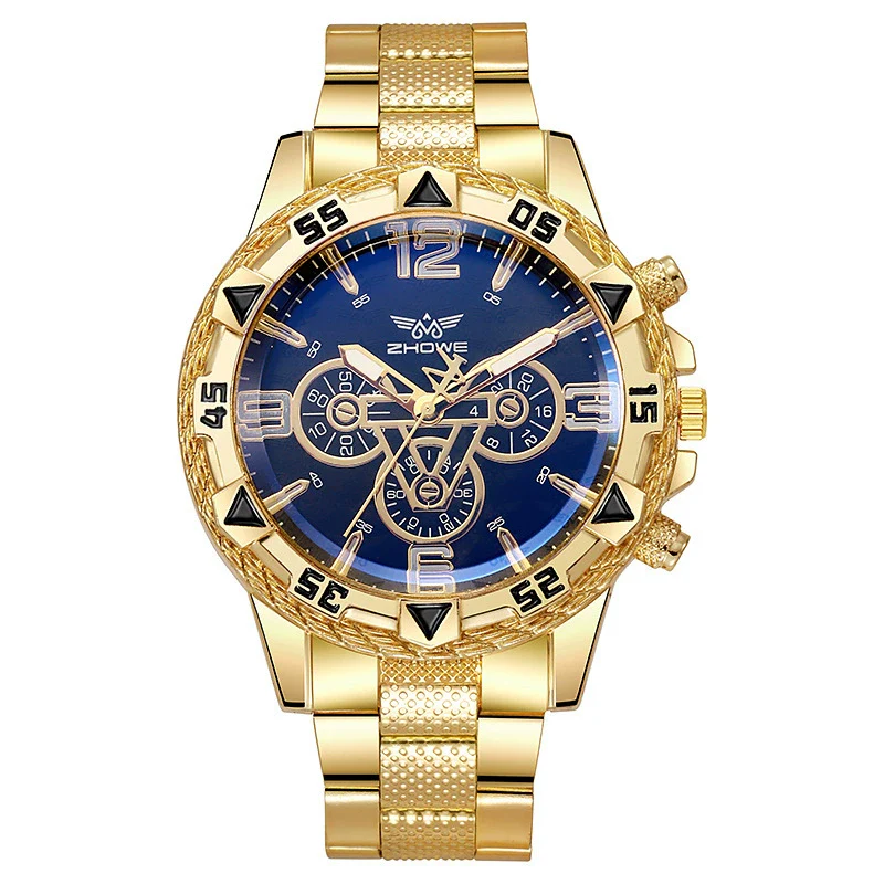 Wholesale Men's Business Style Round Dial Alloy Case Stainless Steel Band Quartz Watch - Image 5