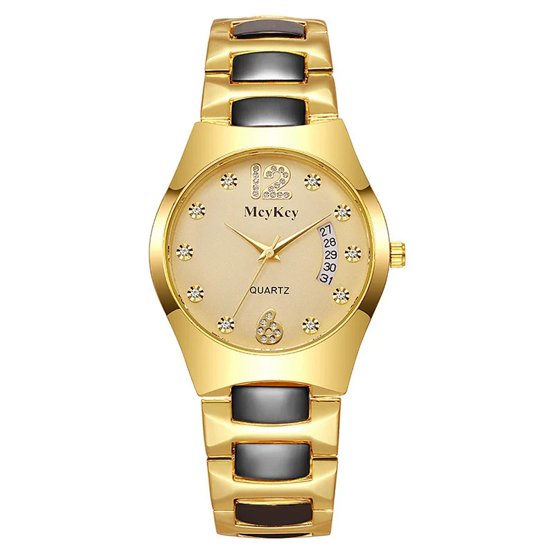 Wholesale Men's Business Style Watch Tungsten Steel Case And Strap Round Dial Waterproof - Image 8