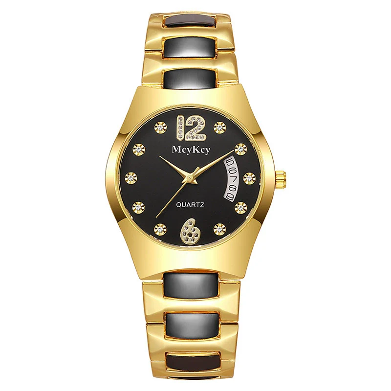 Wholesale Men's Business Style Watch Tungsten Steel Case And Strap Round Dial Waterproof - Image 9