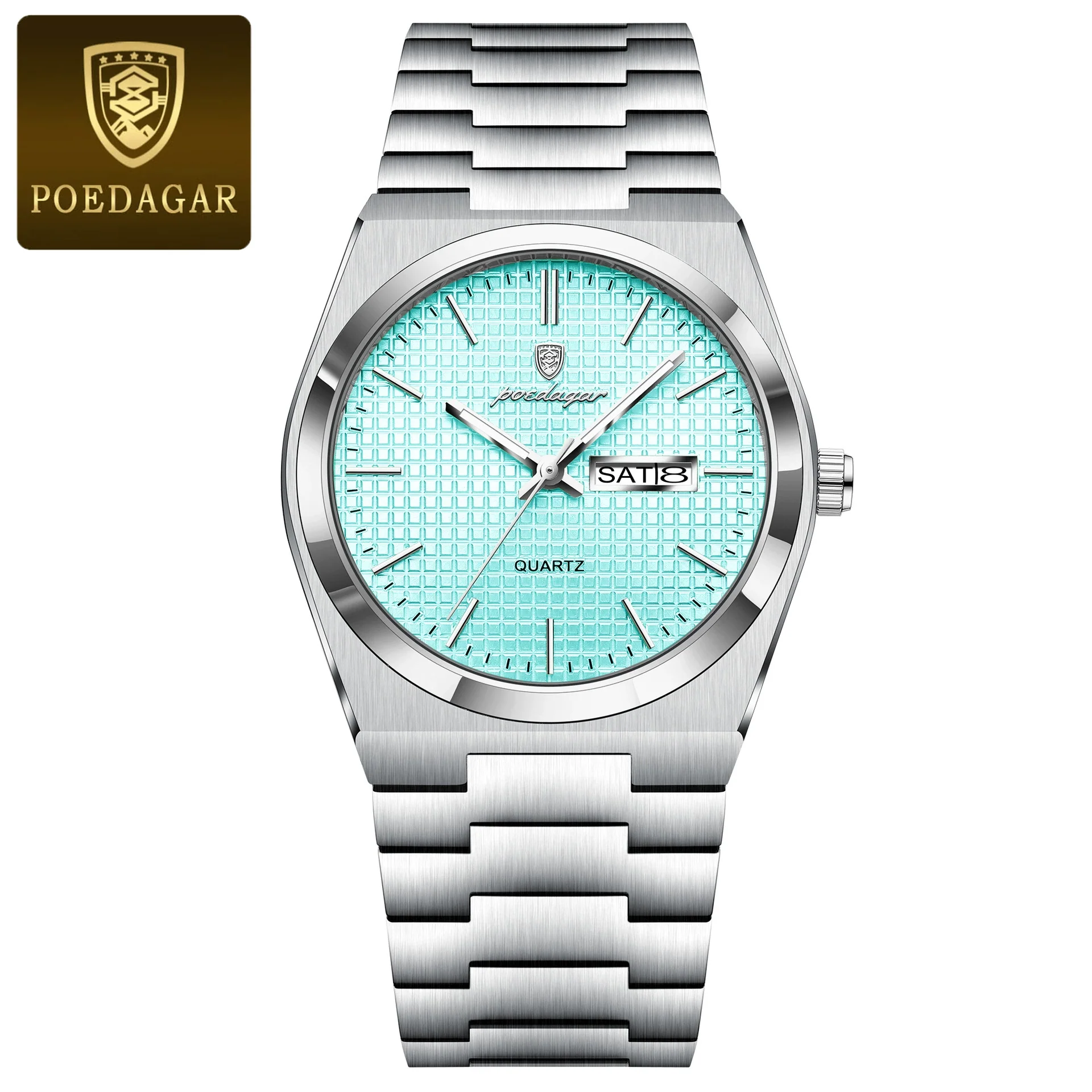 Wholesale Men's Business Style Waterproof Round Dial Quartz Watch With Alloy Case And Stainless Steel Strap - Image 3
