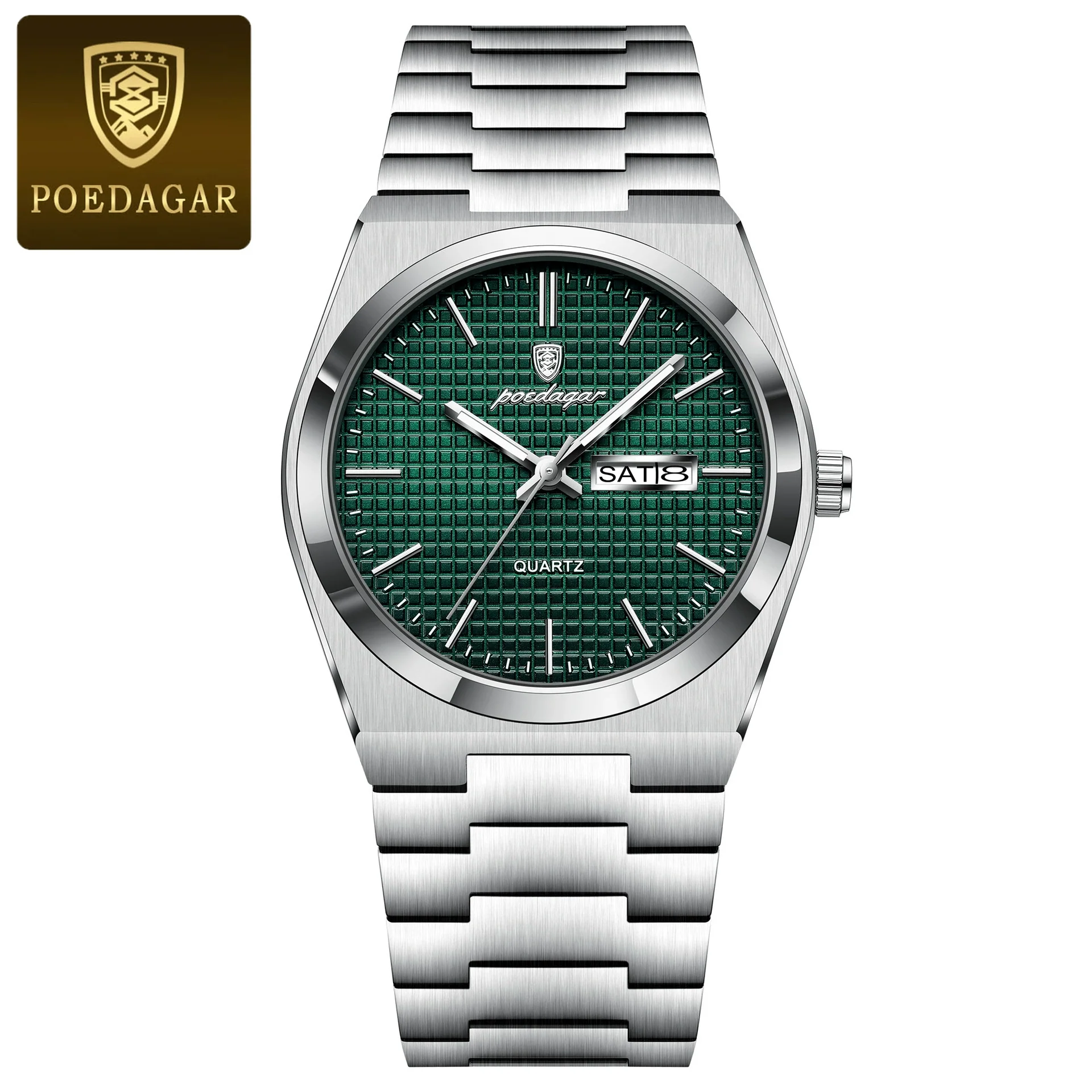 Wholesale Men's Business Style Waterproof Round Dial Quartz Watch With Alloy Case And Stainless Steel Strap - Image 4