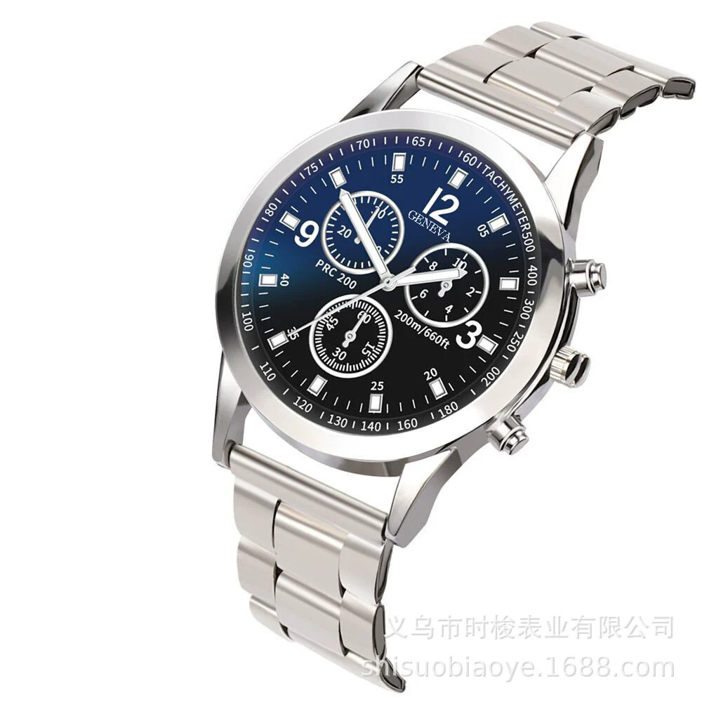 Wholesale Men's Casual Plastic Case Iron Strap Round Dial Quartz Watch - Image 3