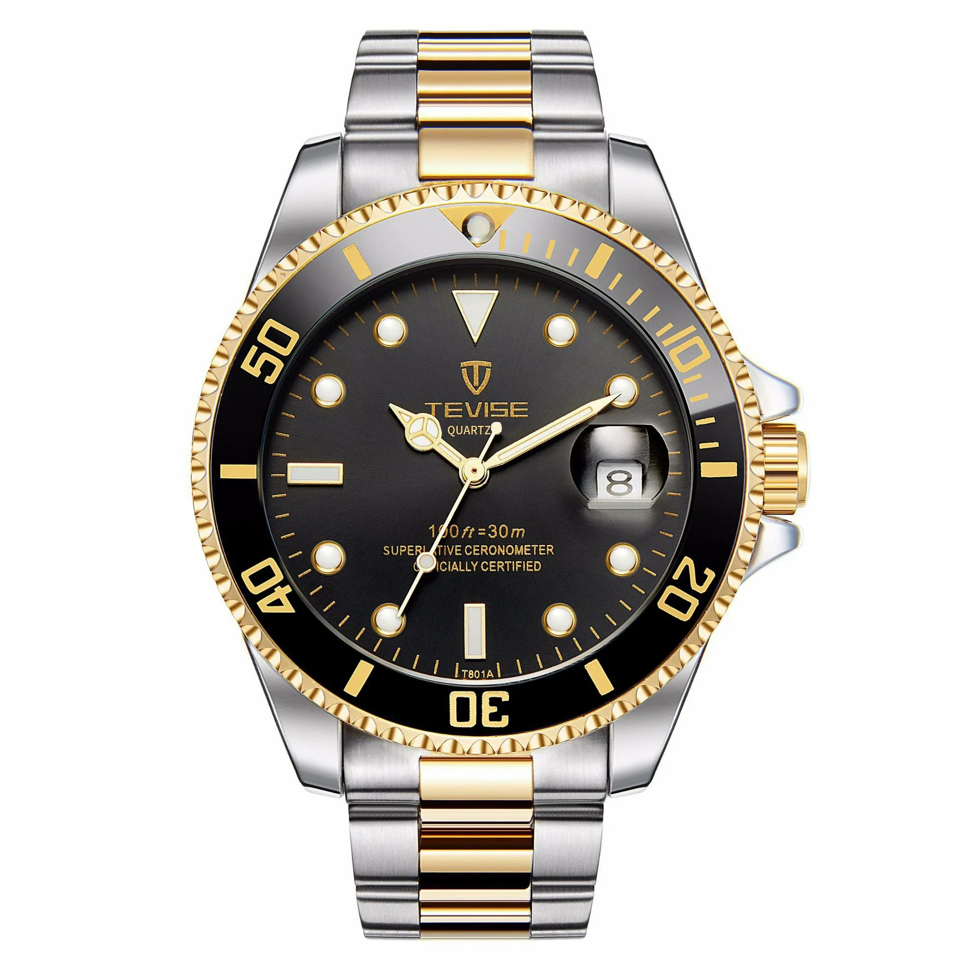Wholesale Men's Casual Quartz Watch With Stainless Steel Strap And Round Dial - Image 4