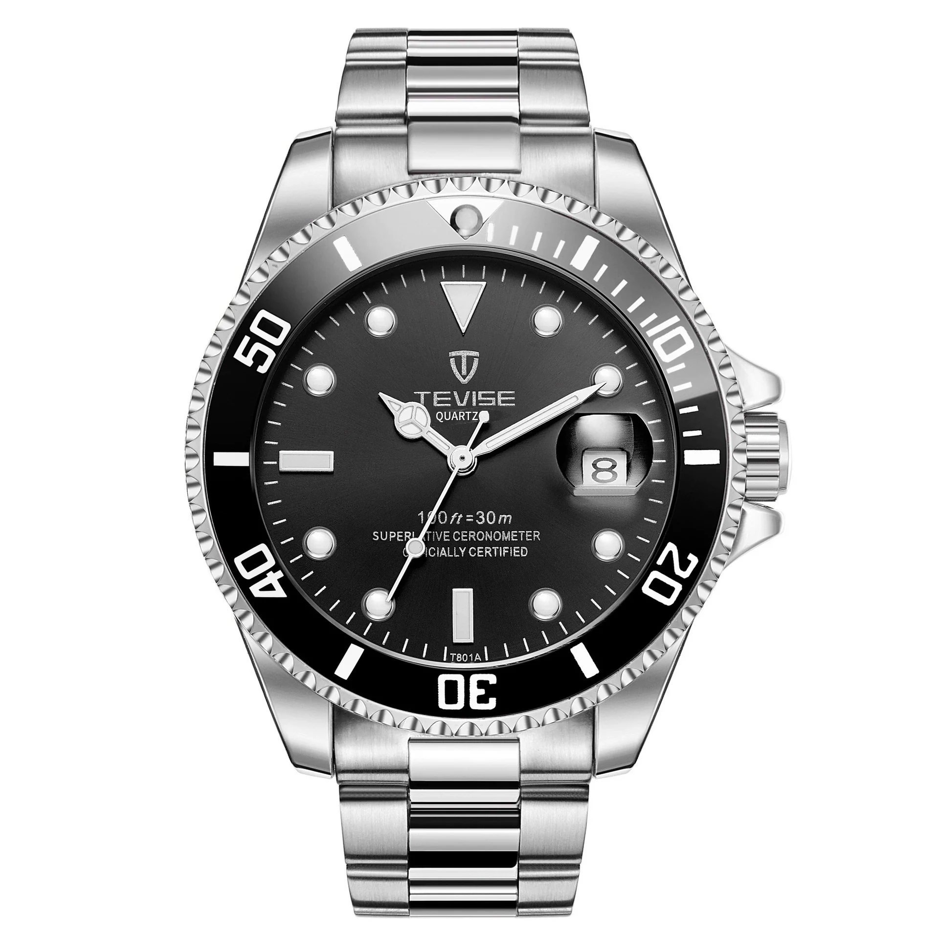 Wholesale Men's Casual Quartz Watch With Stainless Steel Strap And Round Dial - Image 5