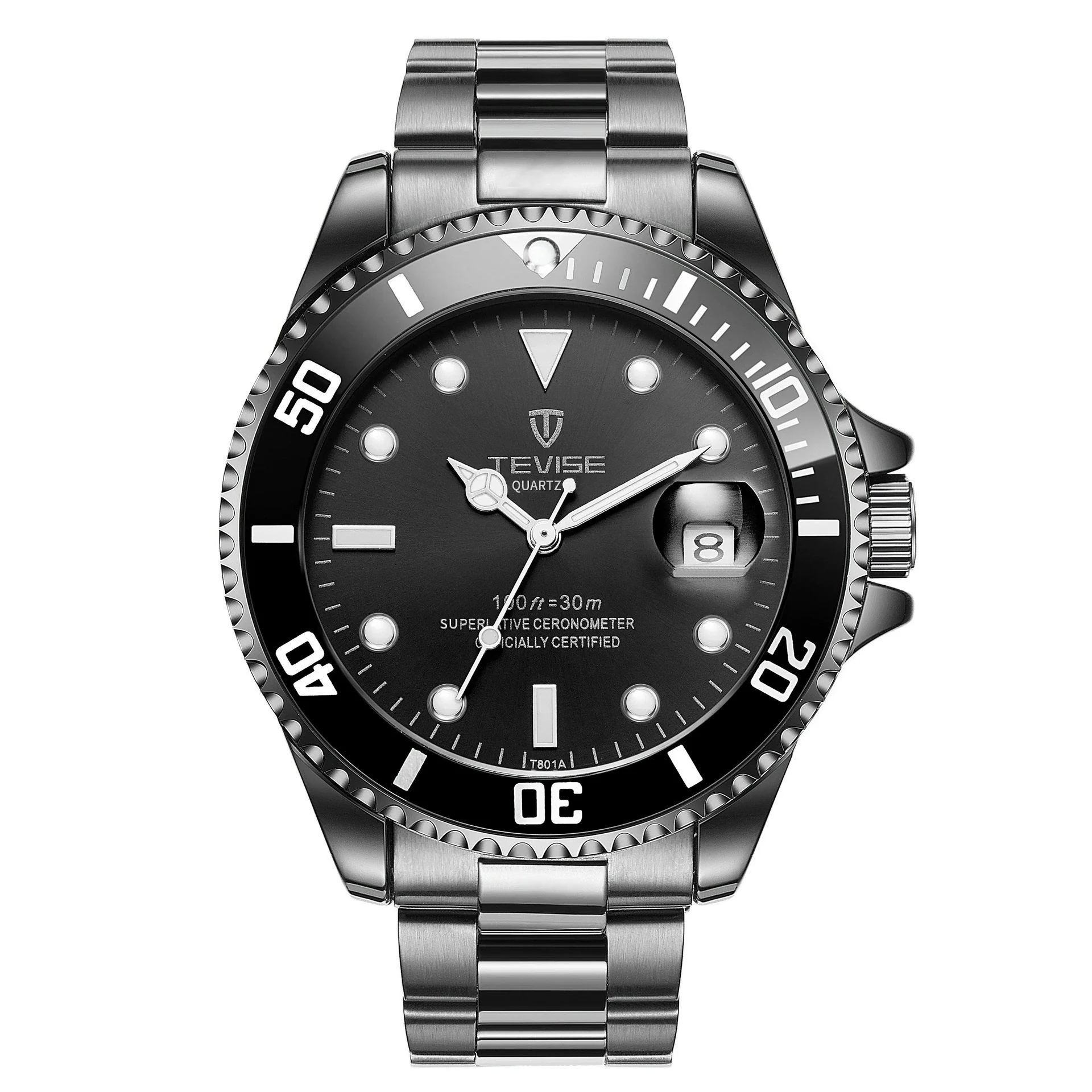 Wholesale Men's Casual Quartz Watch With Stainless Steel Strap And Round Dial - Image 6