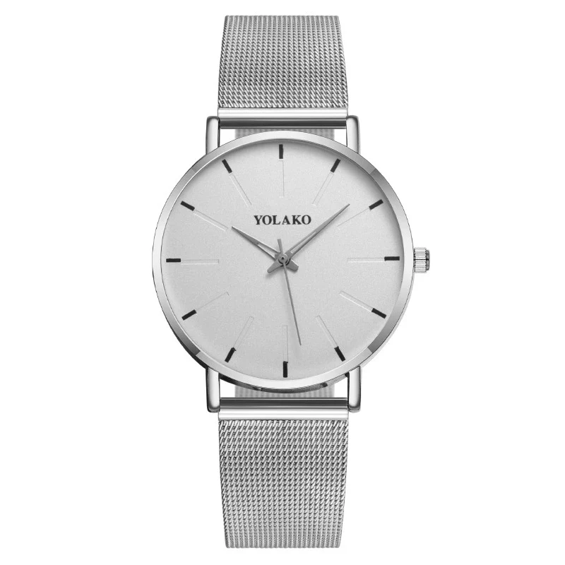 Wholesale Men's Fashion Quartz Watch Metal Milan Mesh Belt Round Dial - Image 5