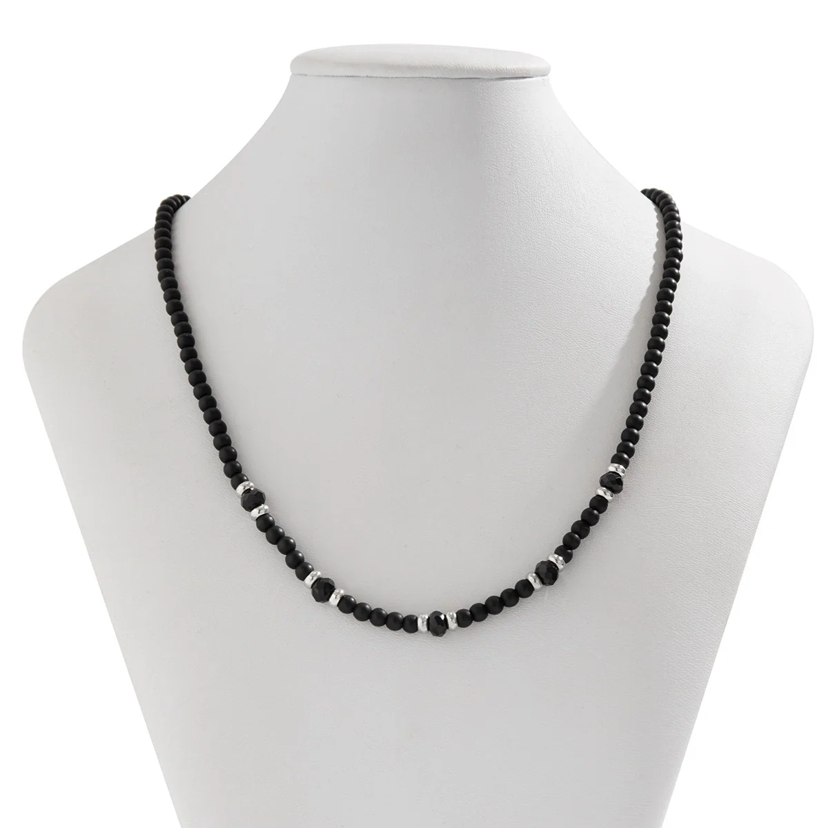 Wholesale Men's Hip Hop Geometric Plastic Resin Handmade Beaded Necklace - Image 6