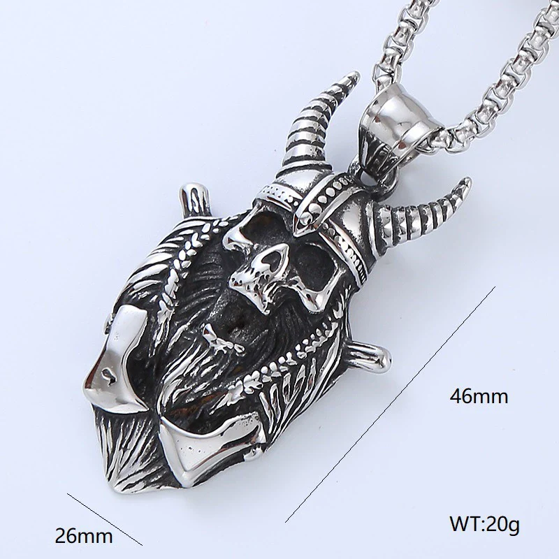 Wholesale Men's Hip Hop Stainless Steel Geometric Polished Necklace - Image 13