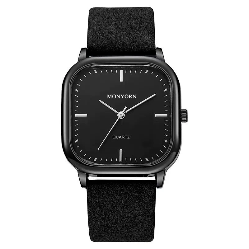 Wholesale Men's Leisure Quartz Watch With Alloy Case Imitation Leather Strap And Square Dial - Image 7