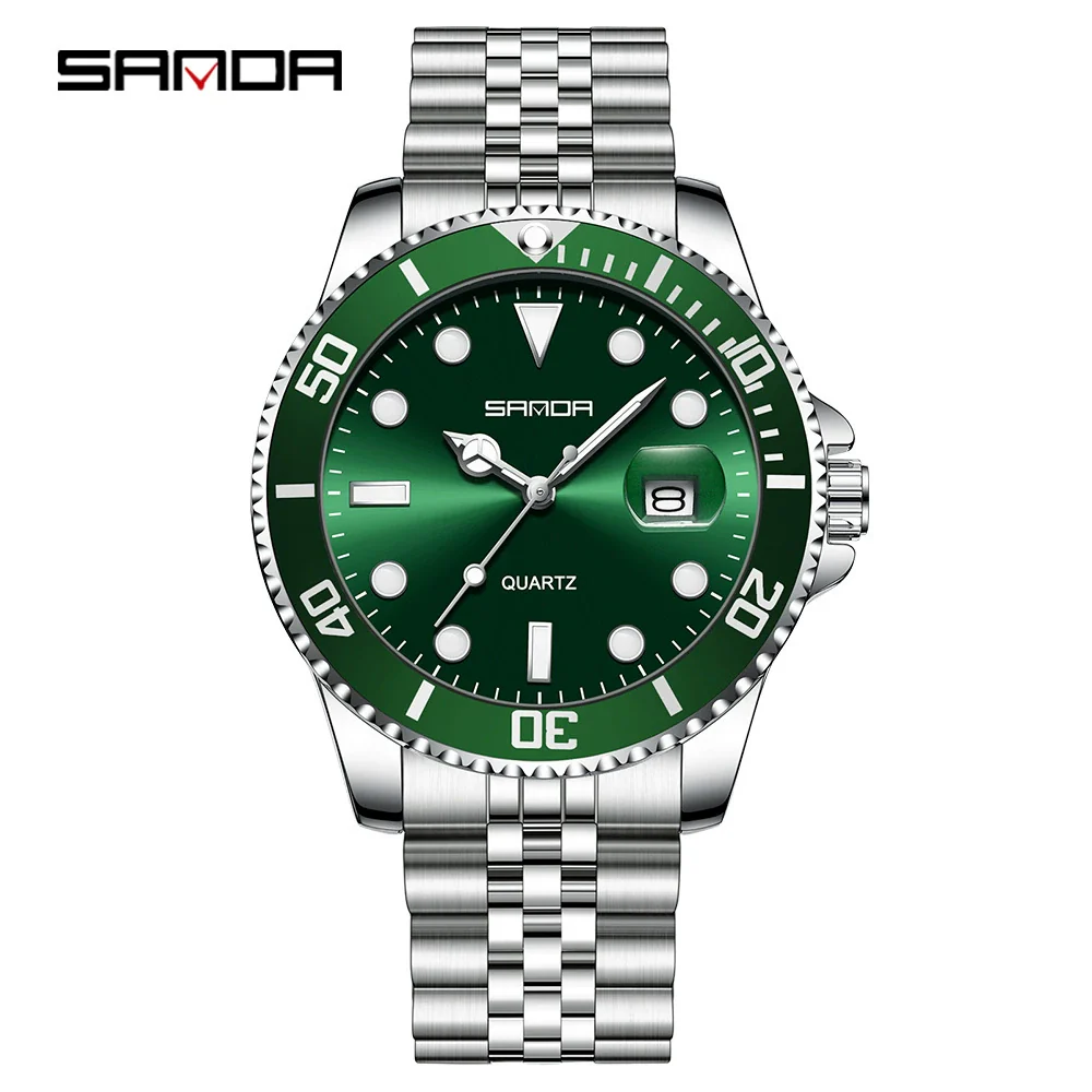 Wholesale Men's Leisure Style Round Dial Waterproof Quartz Watch With Steel Band Alloy Case And Mineral Reinforced Mirror - Image 10
