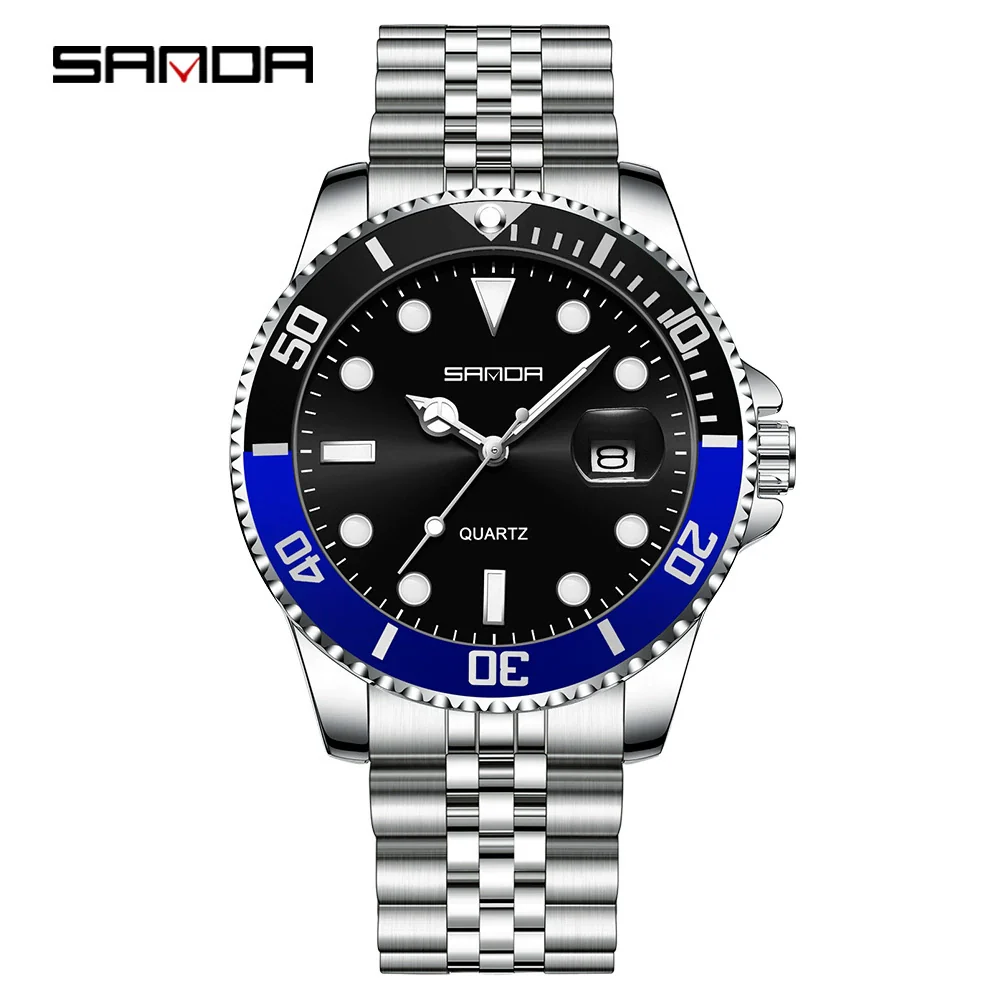 Wholesale Men's Leisure Style Round Dial Waterproof Quartz Watch With Steel Band Alloy Case And Mineral Reinforced Mirror - Image 11