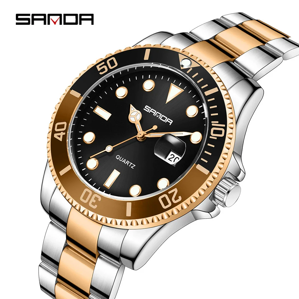 Wholesale Men's Leisure Style Round Dial Waterproof Quartz Watch With Steel Band Alloy Case And Mineral Reinforced Mirror - Image 15