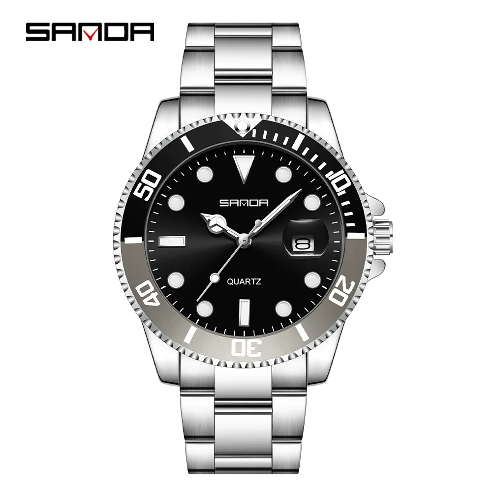 Wholesale Men's Leisure Style Round Dial Waterproof Quartz Watch With Steel Band Alloy Case And Mineral Reinforced Mirror - Image 16