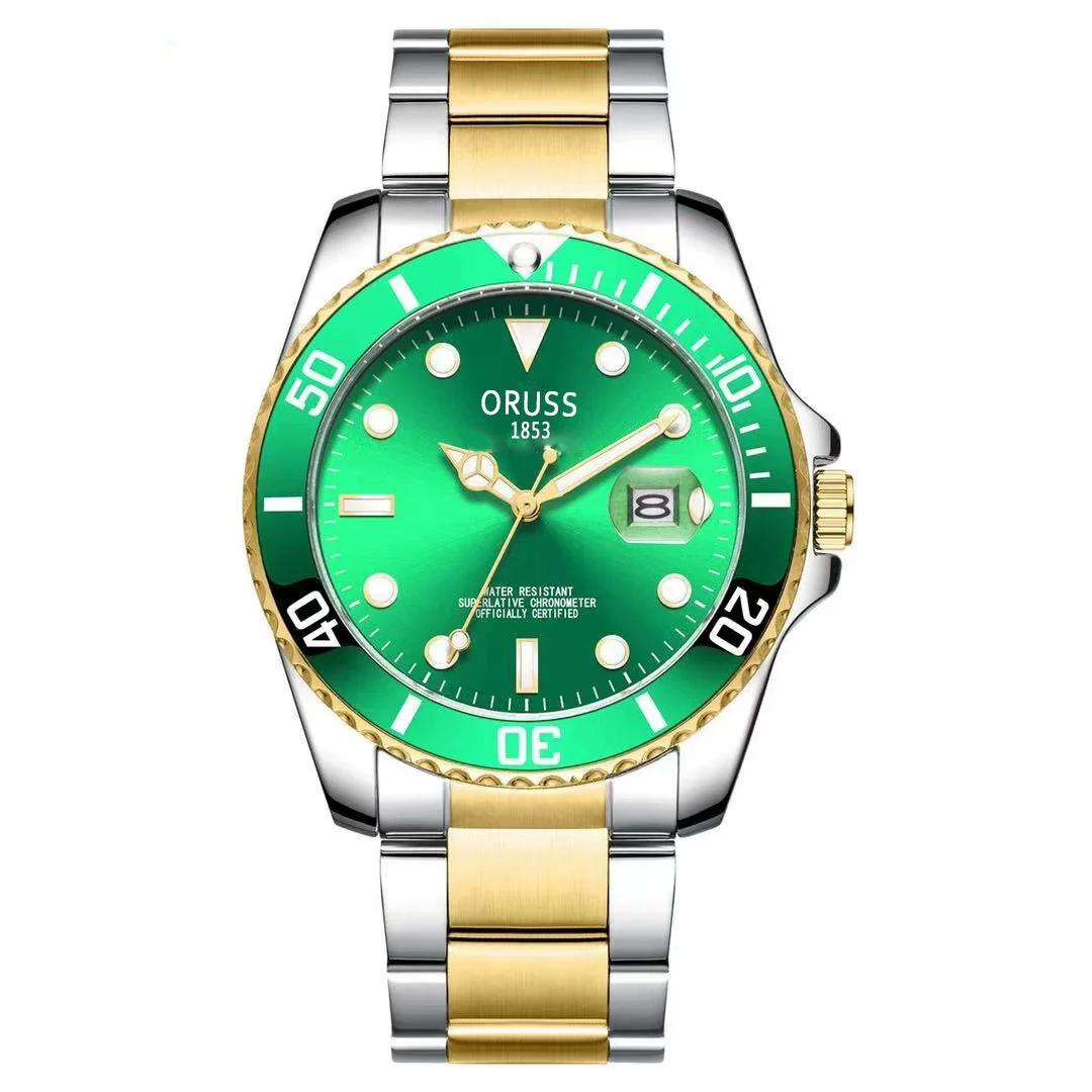 Wholesale Men's Stainless Steel Automatic Non Mechanical Fashion Business Luminous Waterproof Hollow Round Dial Watch - Image 3