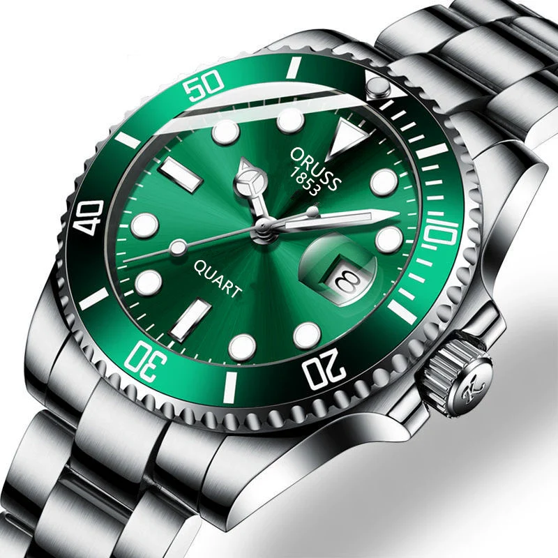Wholesale Men's Stainless Steel Automatic Non Mechanical Fashion Business Luminous Waterproof Hollow Round Dial Watch - Image 4