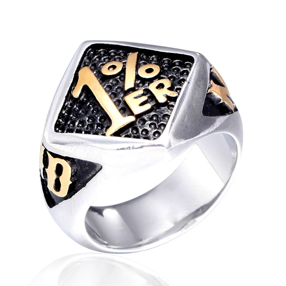 Wholesale Men's Stainless Steel Geometric Ring And Bracelet With Polishing - Image 7