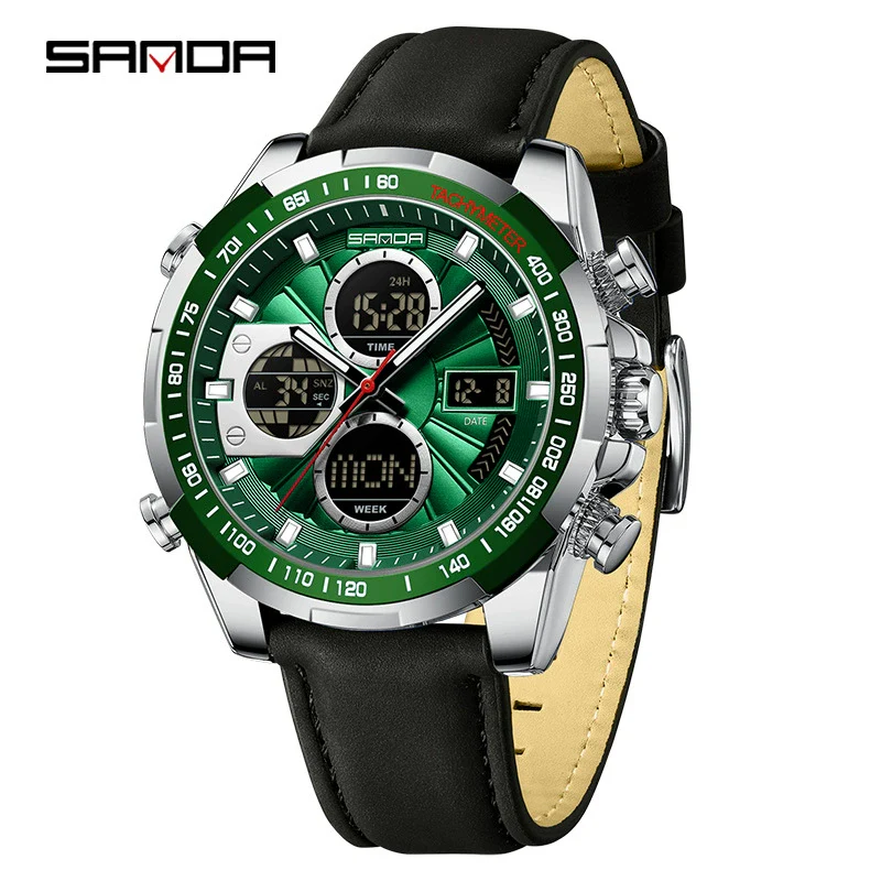 Wholesale Men's Watch Zinc Alloy Round Dial Waterproof Multifunctional Sporty Fashion Light Luxury Style - Image 20